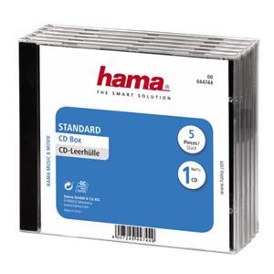 1x5 Hama CD-Box Jewel-Case 44744