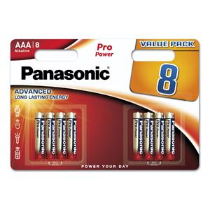 1x8 Panasonic Pro Power LR 03 Micro AAA