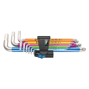 Wera 3950/9 Hex-Plus Multicolour HF Stainless 1