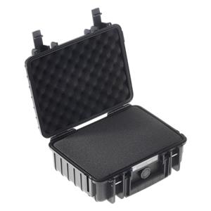 B&W Outdoor Case Type 1000 black with pre-cut foam insert