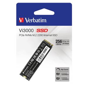 Verbatim Vi3000 PCle NVMe M.2 SSD 256GB                  49373