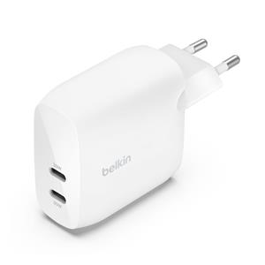 Belkin Wall Vharger  2xUSB-C 60W PD 3.1 white WCB010vfWH