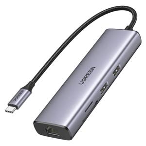 UGREEN USB-C to 2*USB3.0+HDMI+RJ 45+SD&TF +PD port Hub