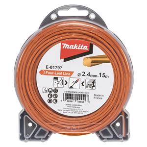 Makita E-01797   Mowing String Four Leaf 2,4mmx15m