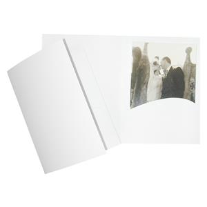 1x100 Daiber Portrait folders Profi-Line  13x18 white silk