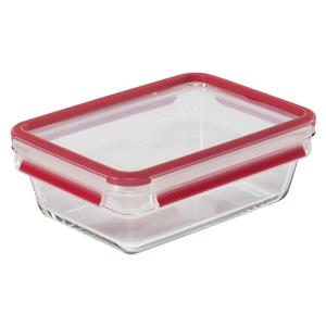 Emsa Clip&Close Glass Food Container 1,3 L  red