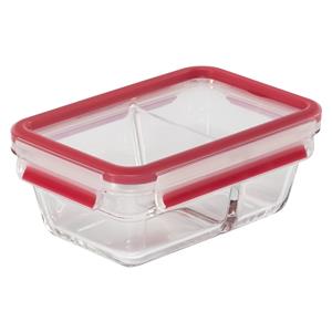 Emsa Clip&Close Glass Food Container 800 ml red