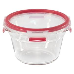 Emsa Clip&Close Glass Food Container 900 ml red
