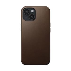 Nomad Modern Leather Case iPhone 15 Brown