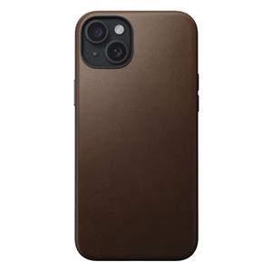 Nomad Modern Leather Case iPhone 15 Plus Brown