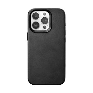 Woodcessories Bio Leather Case MagSafe iPhone 15 Pro Black