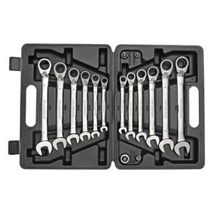 GEDORE red Combination Ratchet open-end Spanner Set  16-pieces