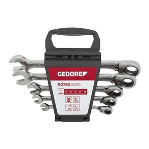 GEDORE red Combination Ratchet open-end Spanner Set  5-pieces