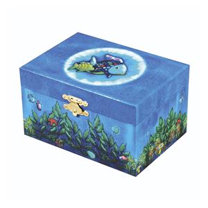 Trousselier Jewellery Music Box Rainbow Fish, Night Glow