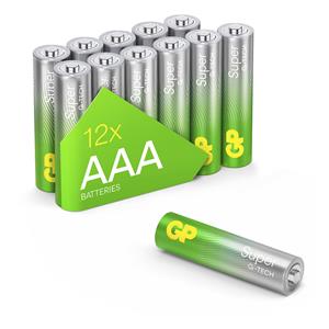 1x12 GP Super Alkaline 1,5V AAA Micro LR03 Rel.03024AETA-S12