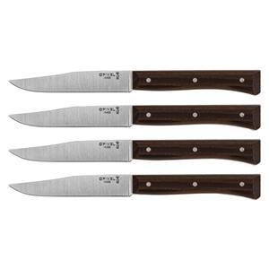 Opinel Table Knives Facette Set of 4  Dark Ash