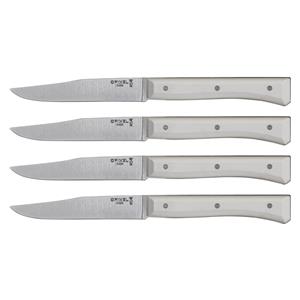 Opinel Table Knives Facette Set of 4  white