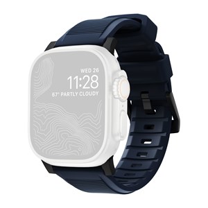 Nomad Rugged Strap Atlantic Blue Connector Black 42 /44 /45 /49mm