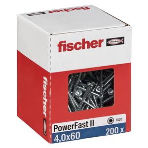 Fischer PowerFast II 4,0x60 SK TX TG blvz 200