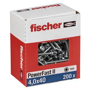 Fischer PowerFast II 4,0x40 PH TX VG blvz 200
