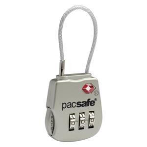Pacsafe Prosafe 800 TSA Cable Combination Lock Silver