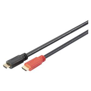 DIGITUS HDMI High Speed Kab. 30m with amplifier gold, sw, Full HD