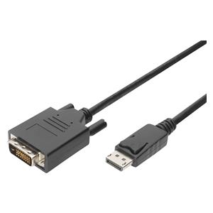 DIGITUS DisplayPort Adaptercable DP - DVI (24+1) St/St 3m black
