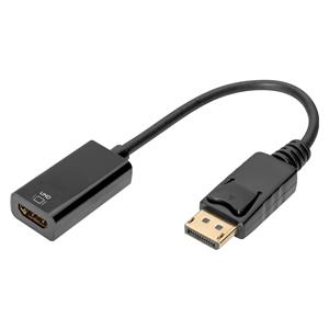 DIGITUS Active DisplayPort on HDMI Converter 20cm gold black