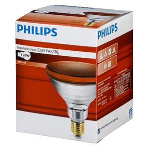 Philips infrared lamp PAR38 IR 150W E27 230V Red