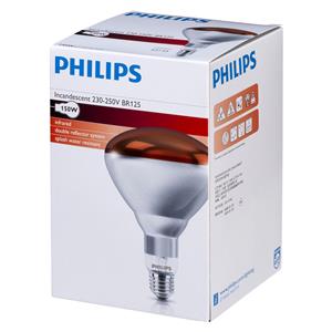 Philips infrared lamp BR125 IR 150W E27 230-250V Red