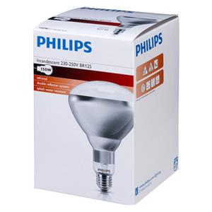 Philips infrared lamp BR125 IR 150W E27 230-250V CL