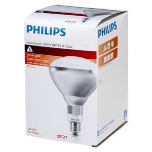 Philips infrared lamp BR125 IR 250W E27 230-250V CL