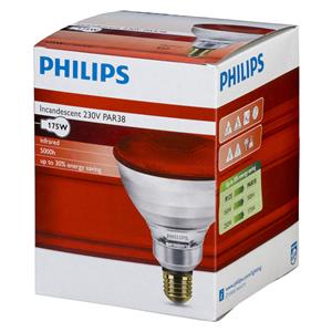 Philips infrared lamp PAR38 IR 175W E27 230 Red