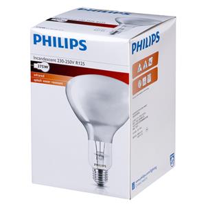 Philips infrared lamp BR125 IR 375W E27 230-250V CL