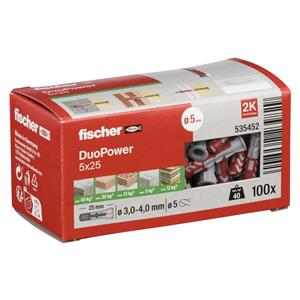Fischer DuoPower 5x25 100 pcs