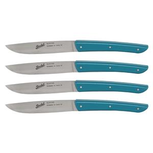 Berkel steak knife set 4-pcs. Color petrol blue