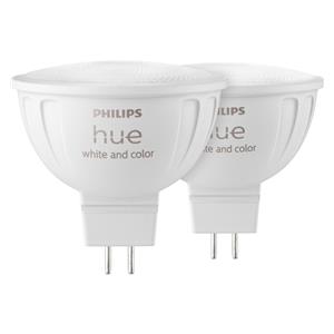 Philips Hue LED Lampe MR16 2er Set 400lm White Color Amb.