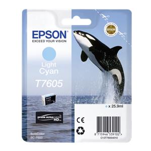 Epson ink cartridge light cyan T 7605