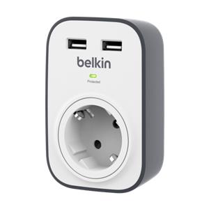 Belkin SurgeCube with 2 x 2.4A Shared USB Charging     BSV103vf
