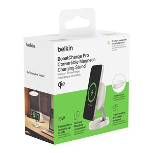 Belkin BOOST Charge Pro Qi2 15W magnetic Charger whi. WIA008vfWH