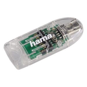 Hama USB 2.0 Card Reader 8in1 SD/microSD transparent     91092