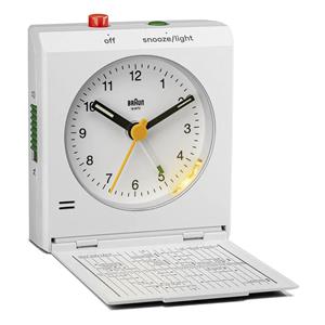 Braun BC 05 W  Quartz Foldable Alarm Clock White