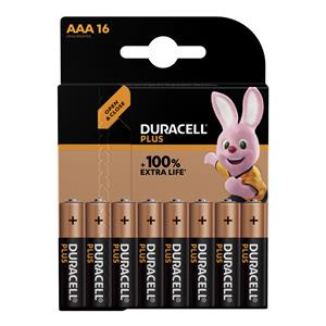 1x16 Duracell Plus Micro MN2400 AAA LR03 1,5V