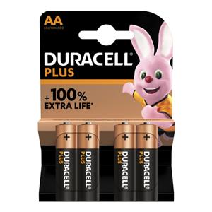 1x4 Duracell Plus Mignon MN1500 AA LR6 1,5V