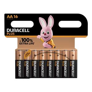 1x16 Duracell Plus Mignon MN1500 AA LR6 1,5V