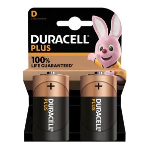 1x2 Duracell Plus Mono D MN1300 LR20 1,5V