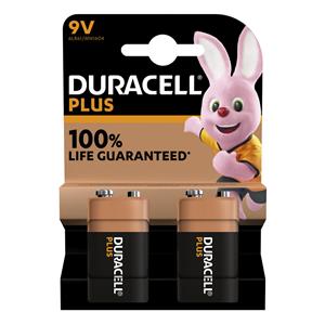 1x2 Duracell Plus 9V-Block MN1640 6LR61