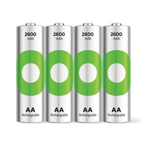 1x4 GP ReCyko NiMH battery AA 2600mAH, high capacity