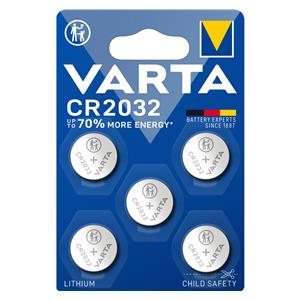 1x5 Varta electronic CR 2032 Lith. Coin Battery 06032 101 415