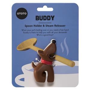 OTOTO Buddy Brown Spoon Holder & Steam Releaser